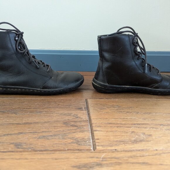Vivo Barefoot Black Lace Up Boots - Picture 3 of 6